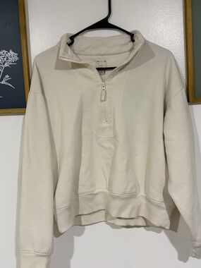 Women’s off white Half-Zip Sweater